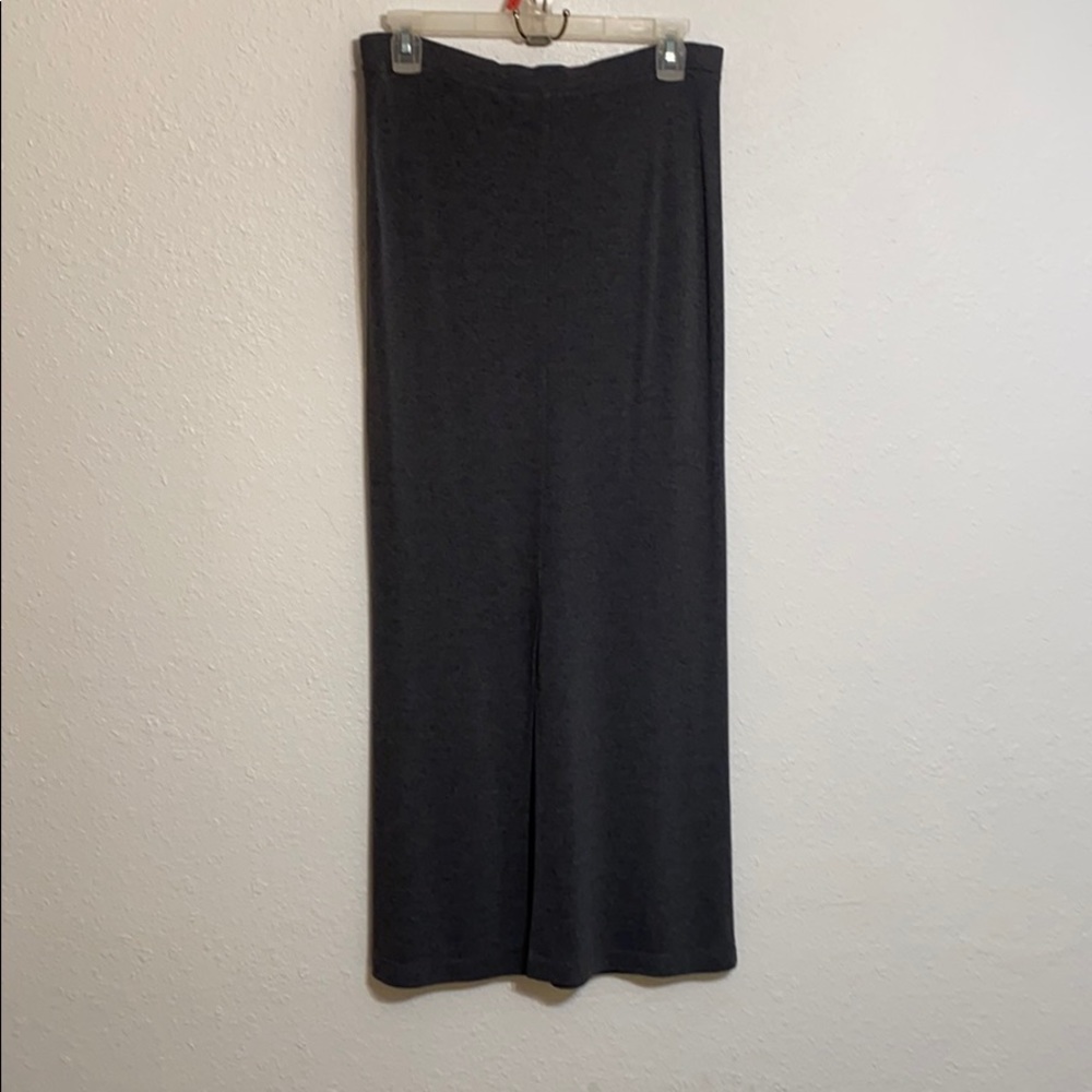 Women size (S) Casual Corner Long Gray Skirt